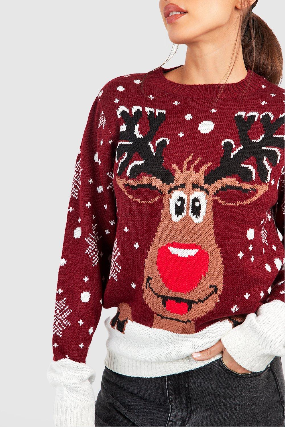 Pull renne de online noel femme